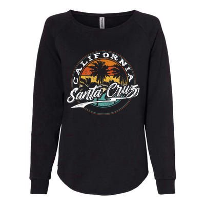 70s 80s In California City Santa Cruz Surfing Womens California Wash Sweatshirt