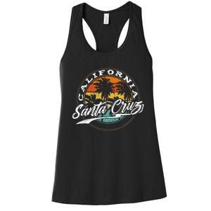 70s 80s In California City Santa Cruz Surfing Women's Racerback Tank