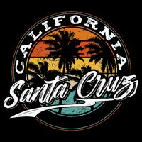 70s 80s In California City Santa Cruz Surfing Zip Tote Bag