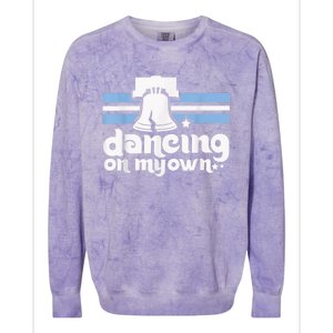 70s 80s Philly Dancing On My Own Philadelphia Baseball Colorblast Crewneck Sweatshirt