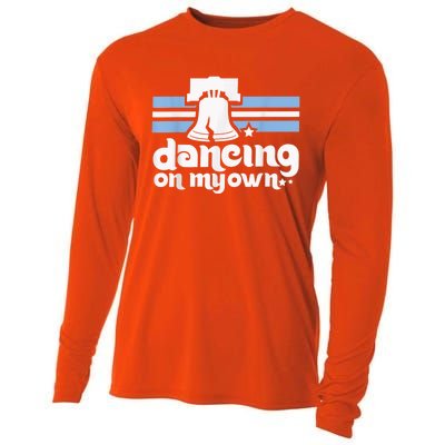 70s 80s Philly Dancing On My Own Philadelphia Baseball Cooling Performance Long Sleeve Crew