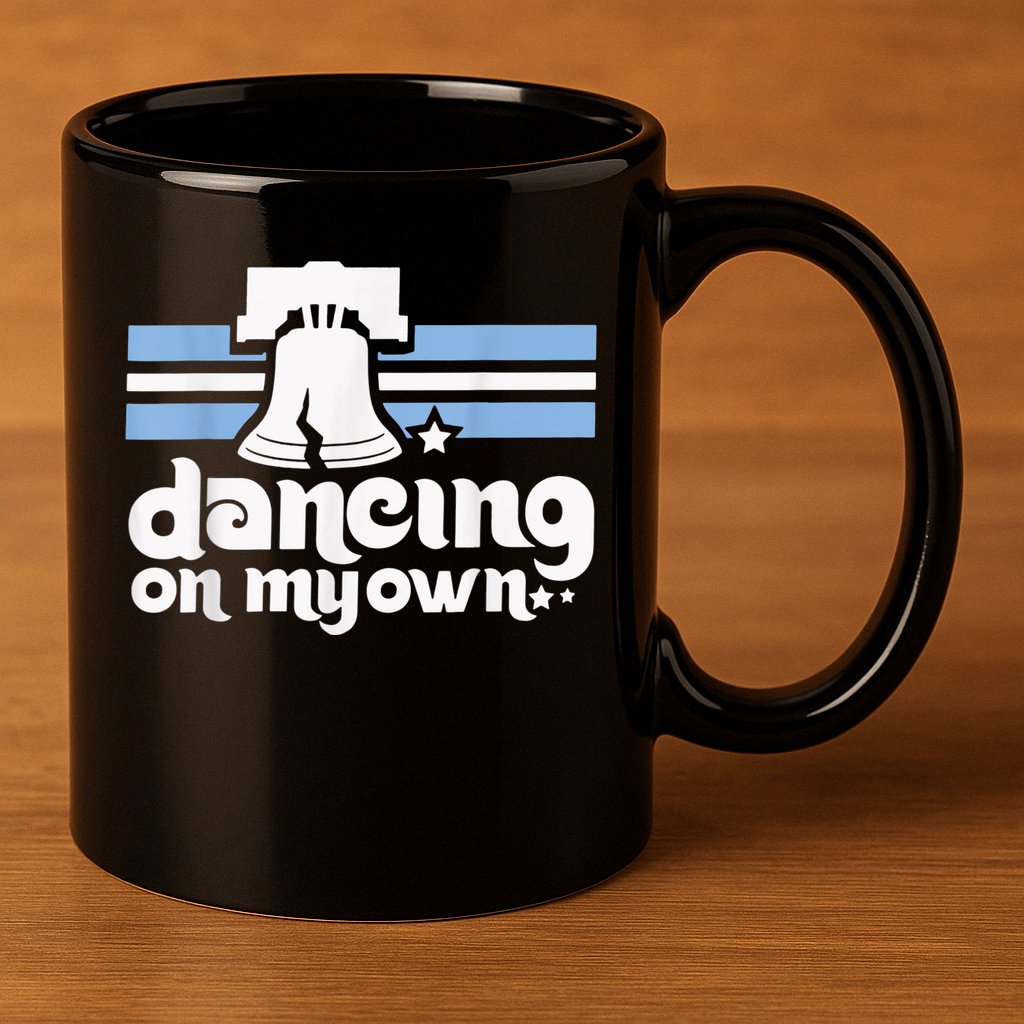 70s 80s Philly Dancing On My Own Philadelphia Baseball 11oz C Handle Ceramic Mug