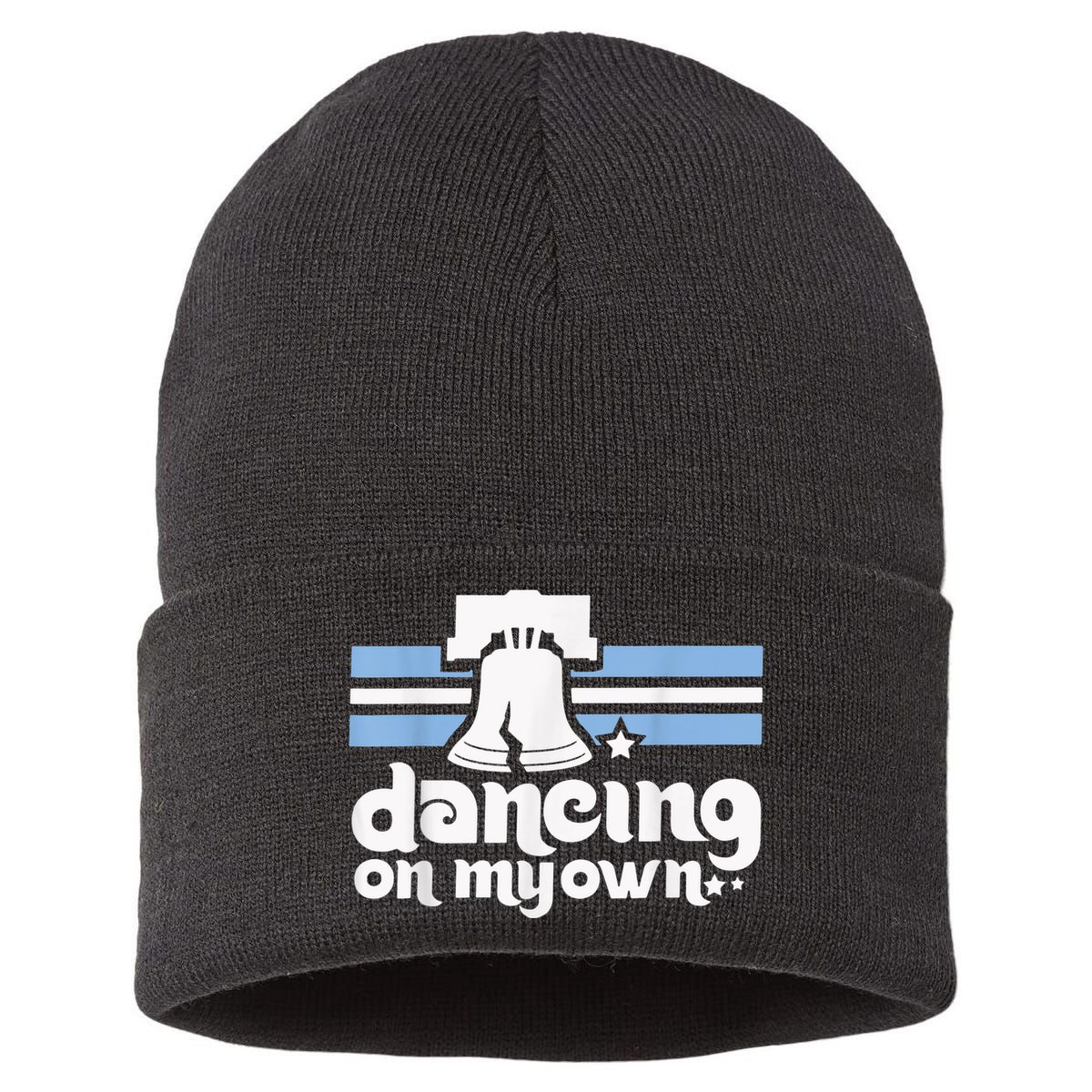 70s 80s Philly Dancing On My Own Philadelphia Baseball Sustainable Knit Beanie
