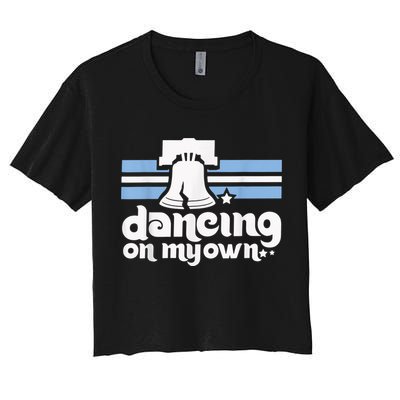 70s 80s Philly Dancing On My Own Philadelphia Baseball Crop Top