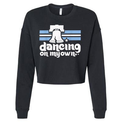 70s 80s Philly Dancing On My Own Philadelphia Baseball Cropped Pullover Crew