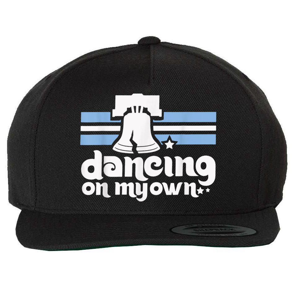70s 80s Philly Dancing On My Own Philadelphia Baseball Wool Snapback Cap