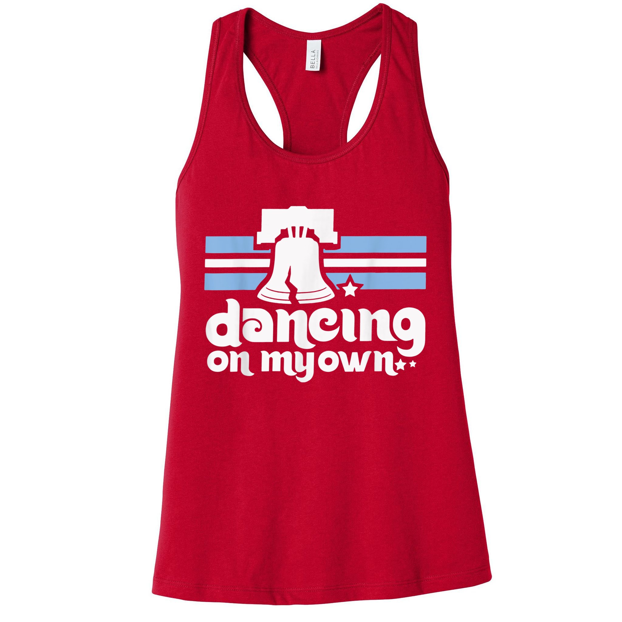 70s 80s Philly Dancing On My Own Philadelphia Baseball Womens Tank Top