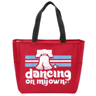 70s 80s Philly Dancing On My Own Philadelphia Baseball Zip Tote Bag