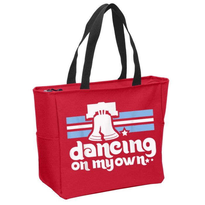 70s 80s Philly Dancing On My Own Philadelphia Baseball Zip Tote Bag
