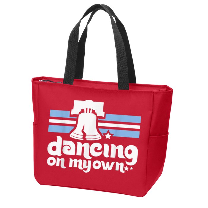 70s 80s Philly Dancing On My Own Philadelphia Baseball Zip Tote Bag