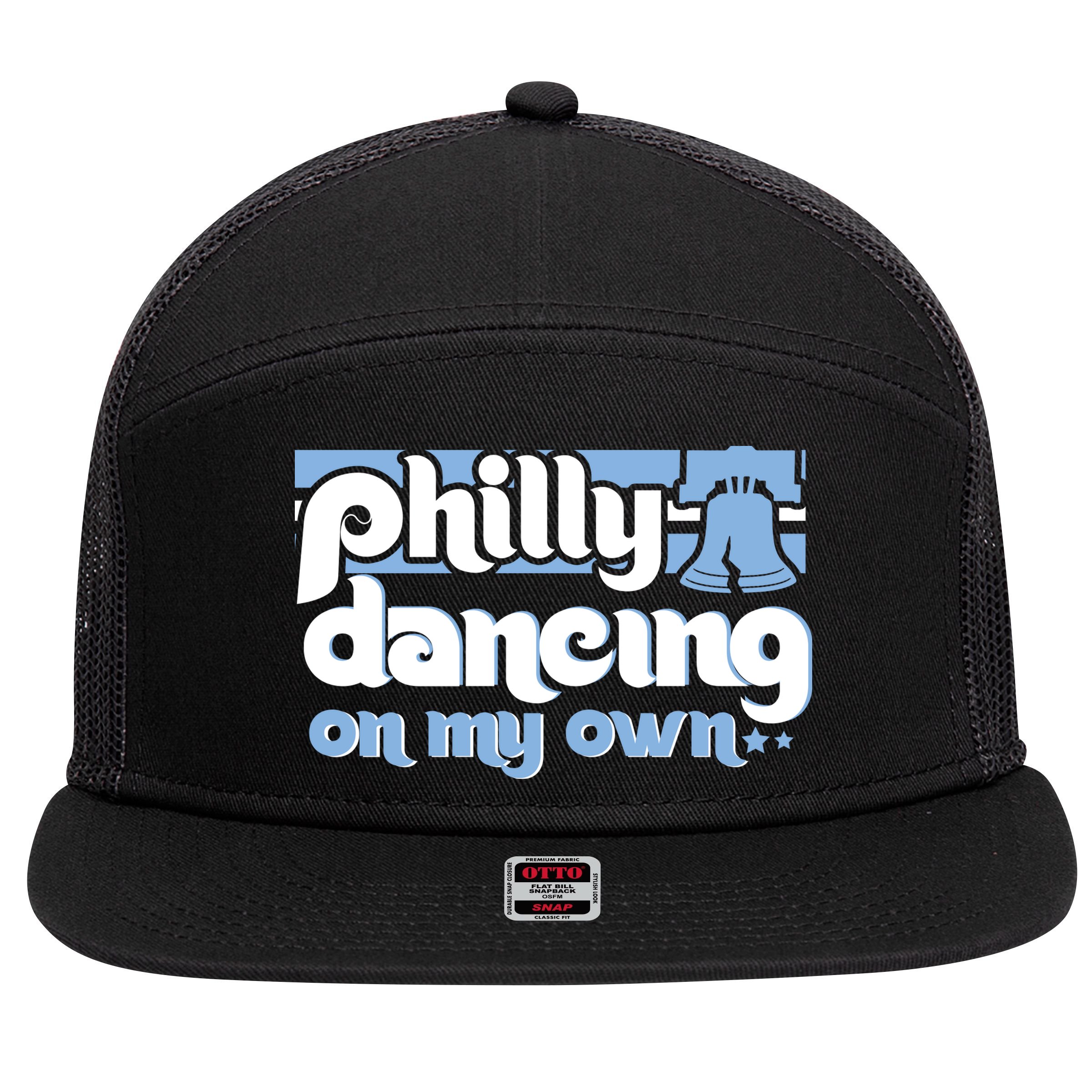 70s 80s Philly Dancing On My Own Philadelphia Baseball 7 Panel Mesh Trucker Snapback Hat