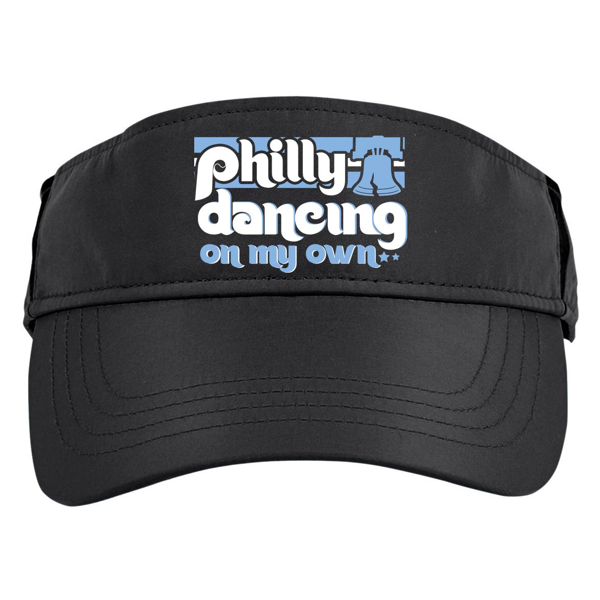 70s 80s Philly Dancing On My Own Philadelphia Baseball Adult Drive Performance Visor
