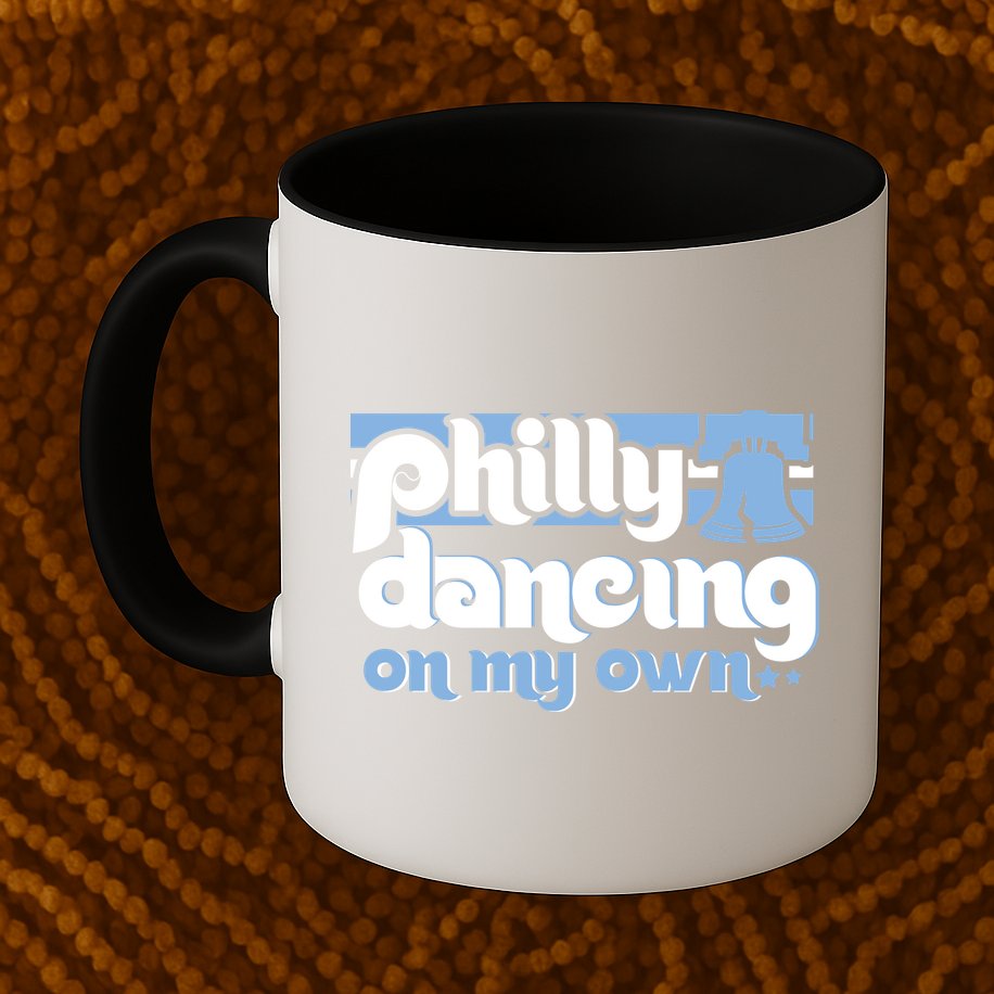 70s 80s Philly Dancing On My Own Philadelphia Baseball Mug