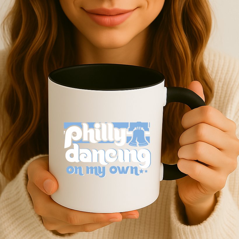 70s 80s Philly Dancing On My Own Philadelphia Baseball Mug
