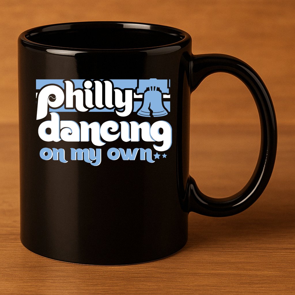 70s 80s Philly Dancing On My Own Philadelphia Baseball 11oz C Handle Ceramic Mug
