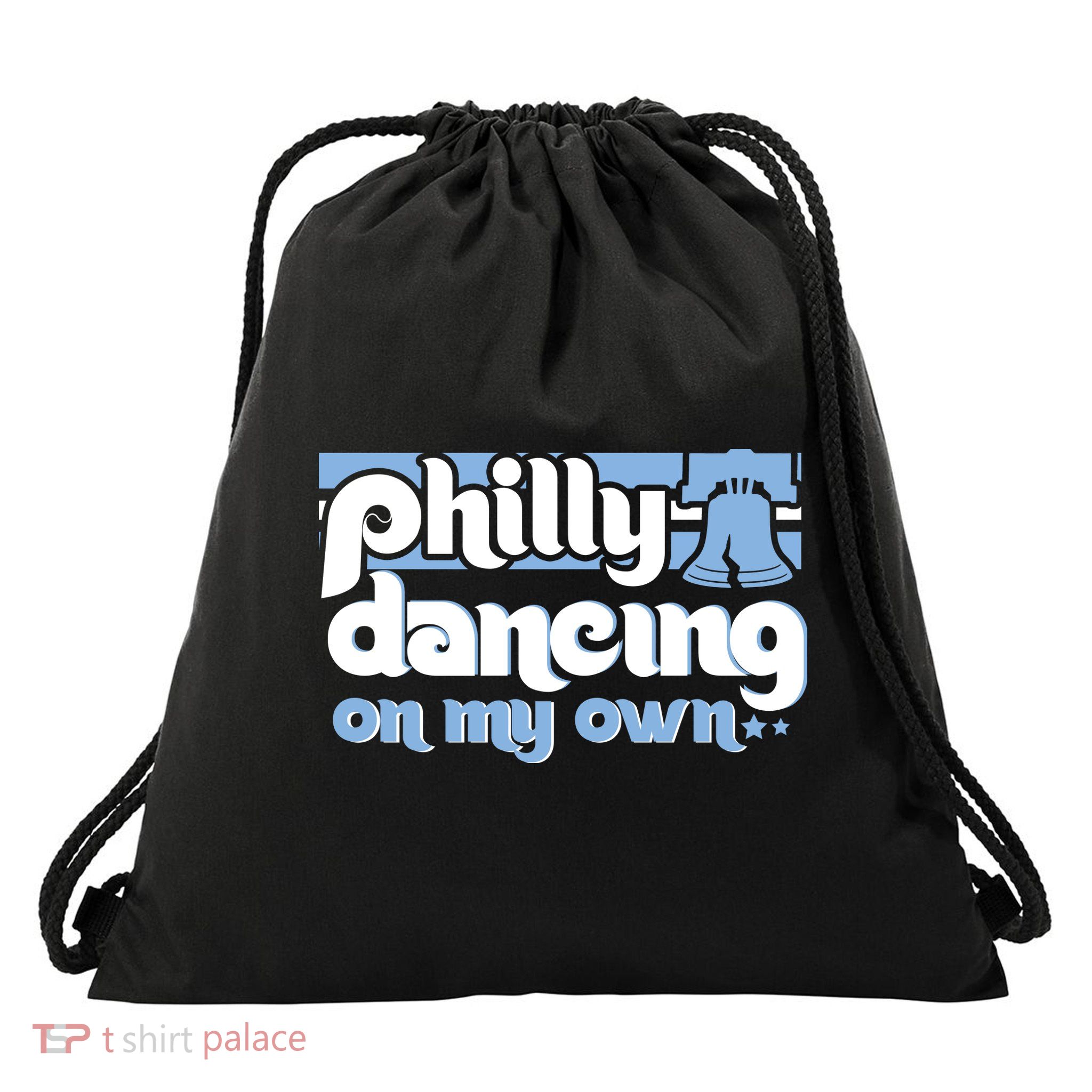 70s 80s Philly Dancing On My Own Philadelphia Baseball Drawstring Bag