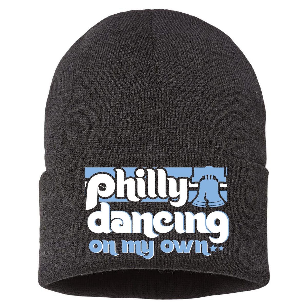 70s 80s Philly Dancing On My Own Philadelphia Baseball Sustainable Knit Beanie