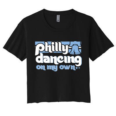 70s 80s Philly Dancing On My Own Philadelphia Baseball Crop Top