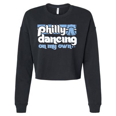 70s 80s Philly Dancing On My Own Philadelphia Baseball Cropped Pullover Crew