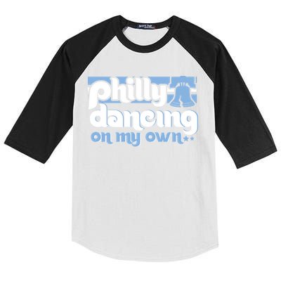 70s 80s Philly Dancing On My Own Philadelphia Baseball Kids Colorblock Raglan Jersey