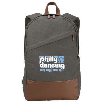 70s 80s Philly Dancing On My Own Philadelphia Baseball Cotton Canvas Backpack