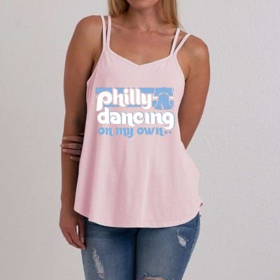 70s 80s Philly Dancing On My Own Philadelphia Baseball Women's Strappy Tank