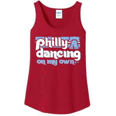 70s 80s Philly Dancing On My Own Philadelphia Baseball Ladies Essential Tank