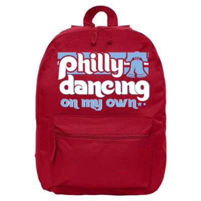 70s 80s Philly Dancing On My Own Philadelphia Baseball 16 in Basic Backpack