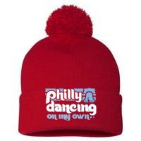 70s 80s Philly Dancing On My Own Philadelphia Baseball Pom Pom 12in Knit Beanie