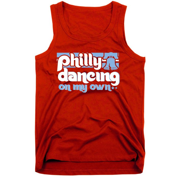 70s 80s Philly Dancing On My Own Philadelphia Baseball Tank Top