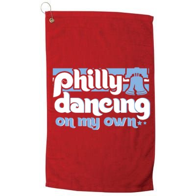 70s 80s Philly Dancing On My Own Philadelphia Baseball Platinum Collection Golf Towel