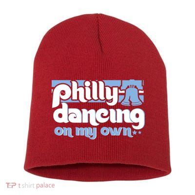 70s 80s Philly Dancing On My Own Philadelphia Baseball Short Acrylic Beanie