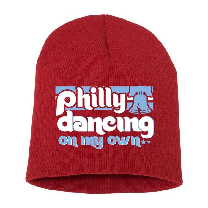 70s 80s Philly Dancing On My Own Philadelphia Baseball Short Acrylic Beanie