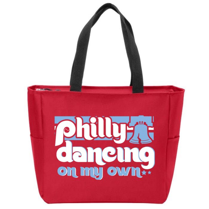 70s 80s Philly Dancing On My Own Philadelphia Baseball Zip Tote Bag