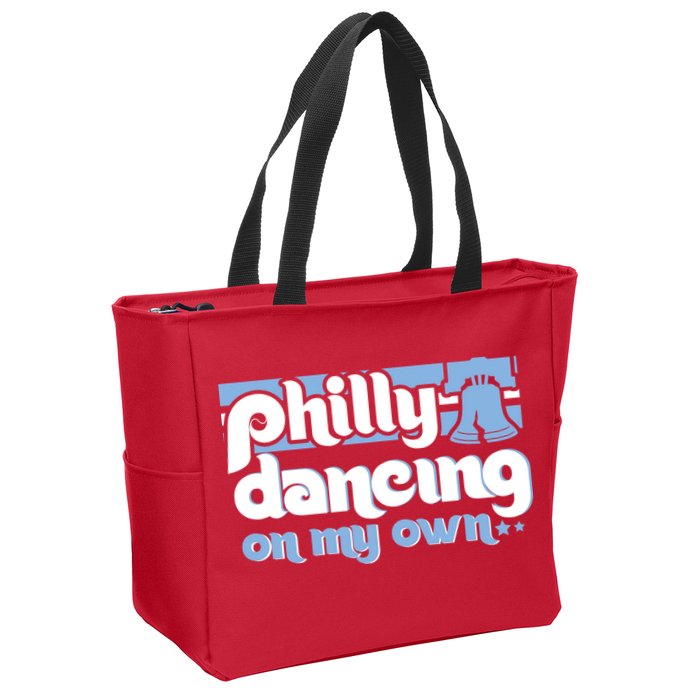 70s 80s Philly Dancing On My Own Philadelphia Baseball Zip Tote Bag