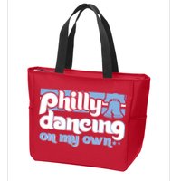 70s 80s Philly Dancing On My Own Philadelphia Baseball Zip Tote Bag