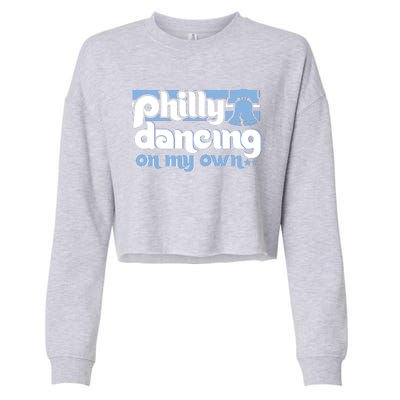 70s 80s Philly Dancing On My Own Philadelphia Baseball Cropped Pullover Crew