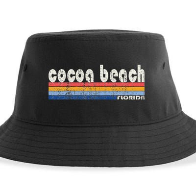 70s 80s Style Cocoa Beach Fl Sustainable Bucket Hat