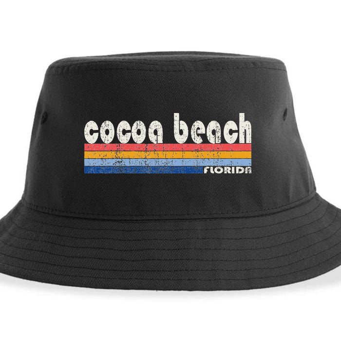 70s 80s Style Cocoa Beach Fl Sustainable Bucket Hat