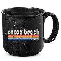70s 80s Style Cocoa Beach Fl 15oz Campfire Ceramic Mug