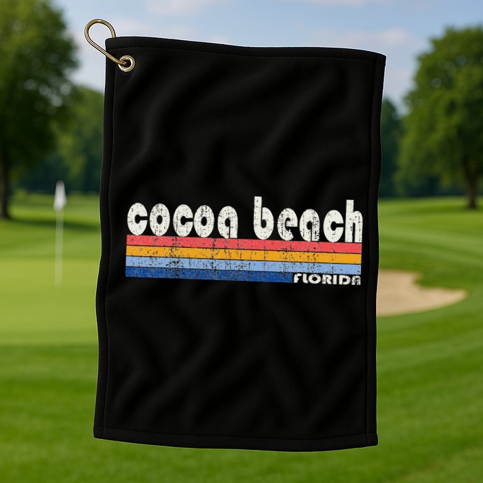 70s 80s Style Cocoa Beach Fl Golf Towel