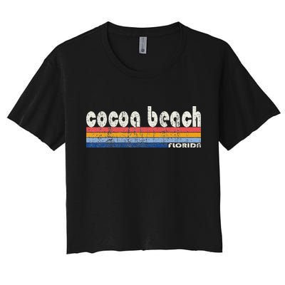 70s 80s Style Cocoa Beach Fl Crop Top