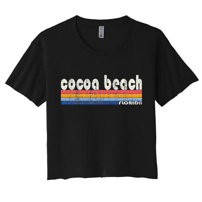 70s 80s Style Cocoa Beach Fl Crop Top