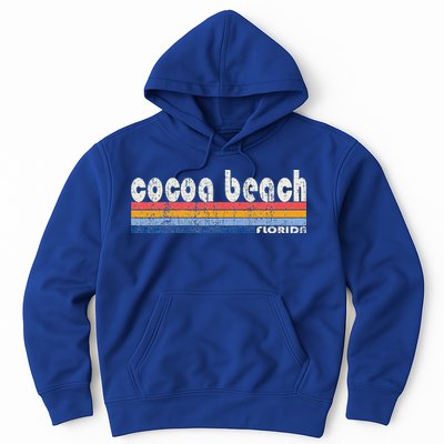 70s 80s Style Cocoa Beach Fl Hoodie