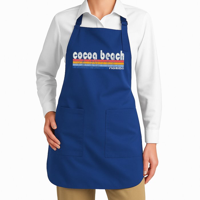 70s 80s Style Cocoa Beach Fl Full-Length Apron With Pockets