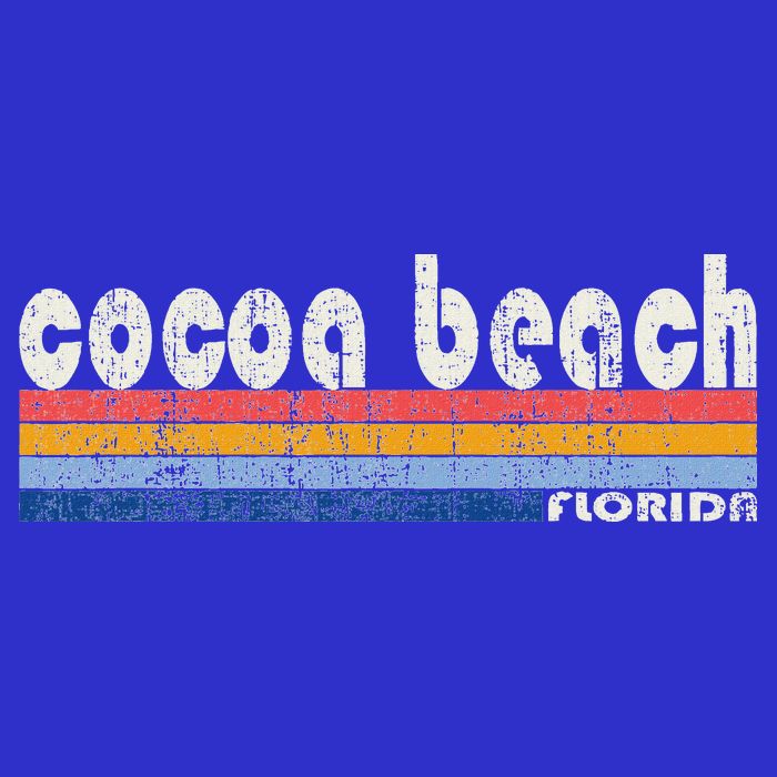 70s 80s Style Cocoa Beach Fl Full-Length Apron With Pockets