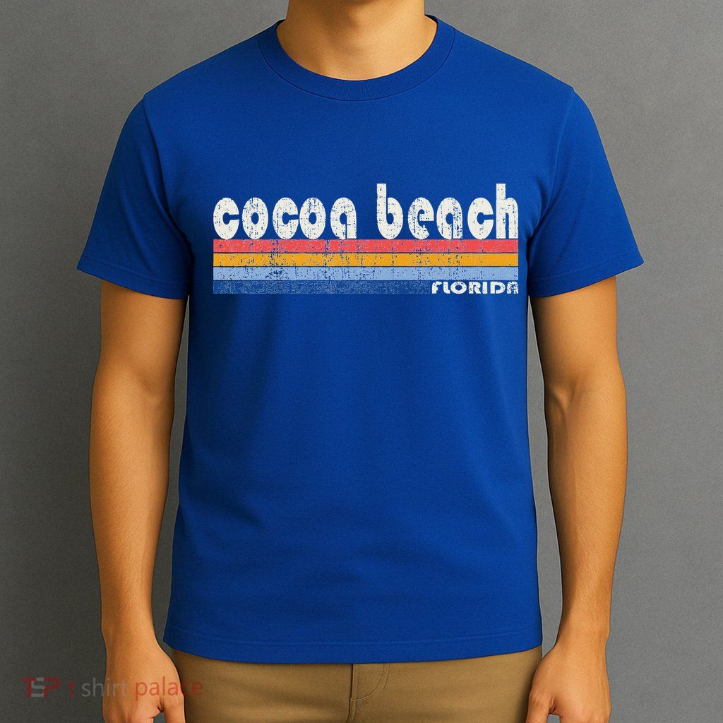 70s 80s Style Cocoa Beach Fl T-Shirt