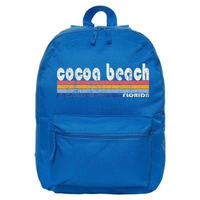 70s 80s Style Cocoa Beach Fl 16 in Basic Backpack