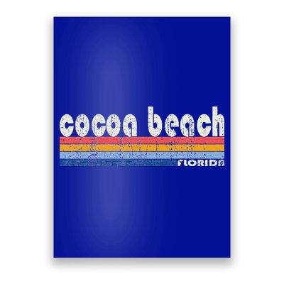 70s 80s Style Cocoa Beach Fl Poster