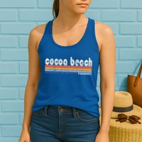 70s 80s Style Cocoa Beach Fl Womens Tank Top
